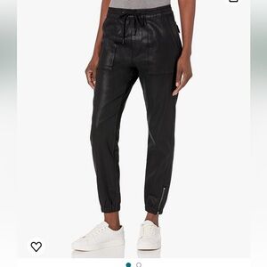 HUDSON womens Coated Utility‎ Jogger With Zipper Hem small